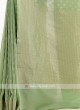 Pista Green chiffon Saree